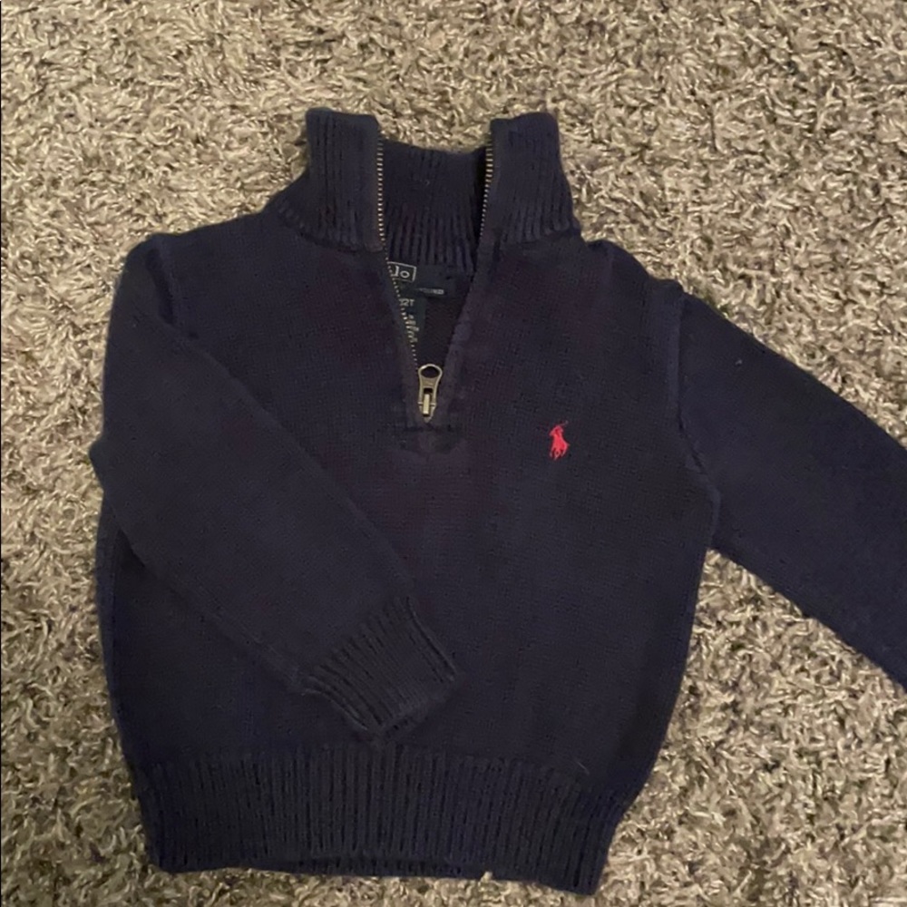 Polo Ralph Lauren Half-zip Navy Sweater, 2T